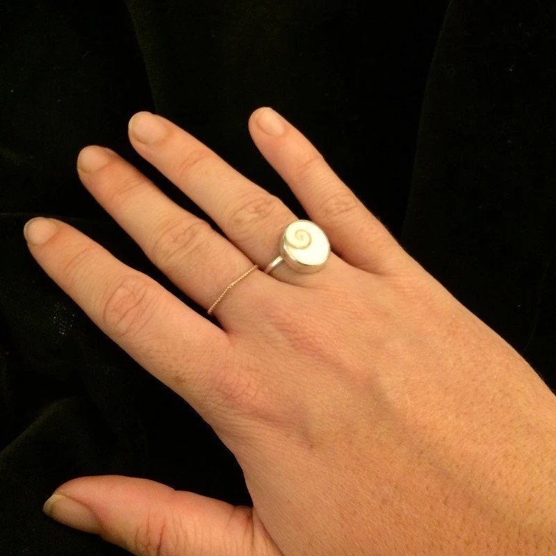 Silver Gomati Chakra Ring (Abhimantrit)