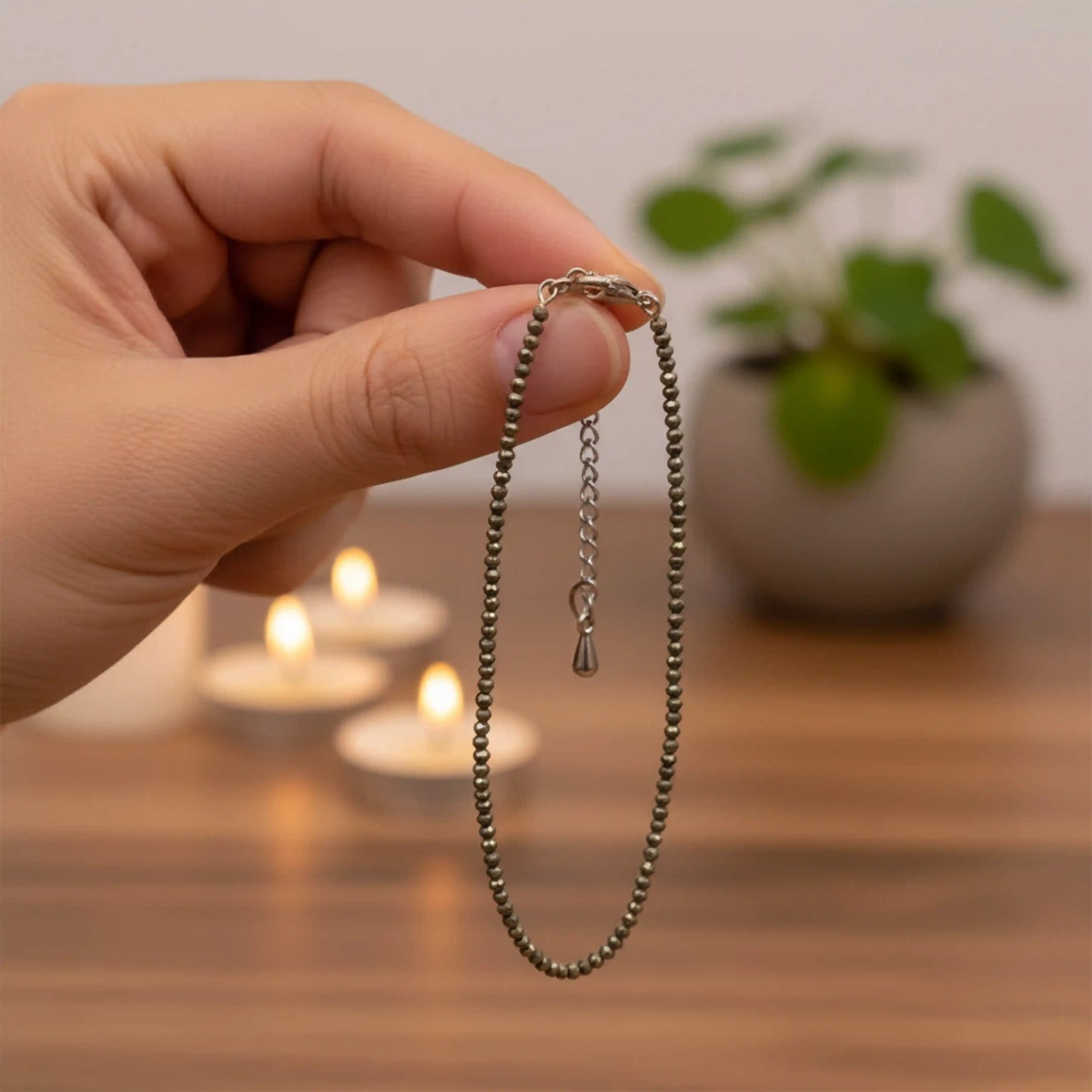 Row Pyrite Anklet