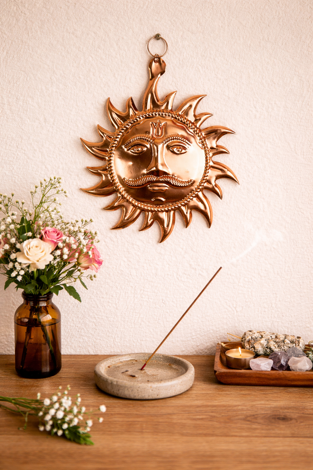 Surya Pratima | Copper Vastu Sun Wall Hanging