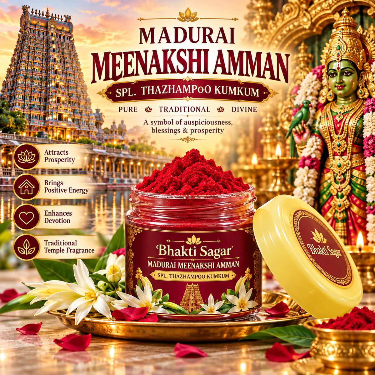 Meenakshi Temple Thazhampoo Kumkum