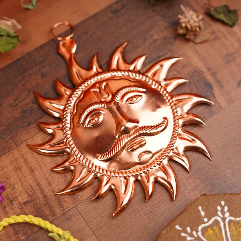 Surya Pratima | Copper Vastu Sun Wall Hanging