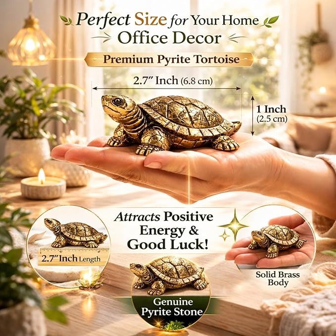 Pyrite Tortoise (Kachhua) Original Certified