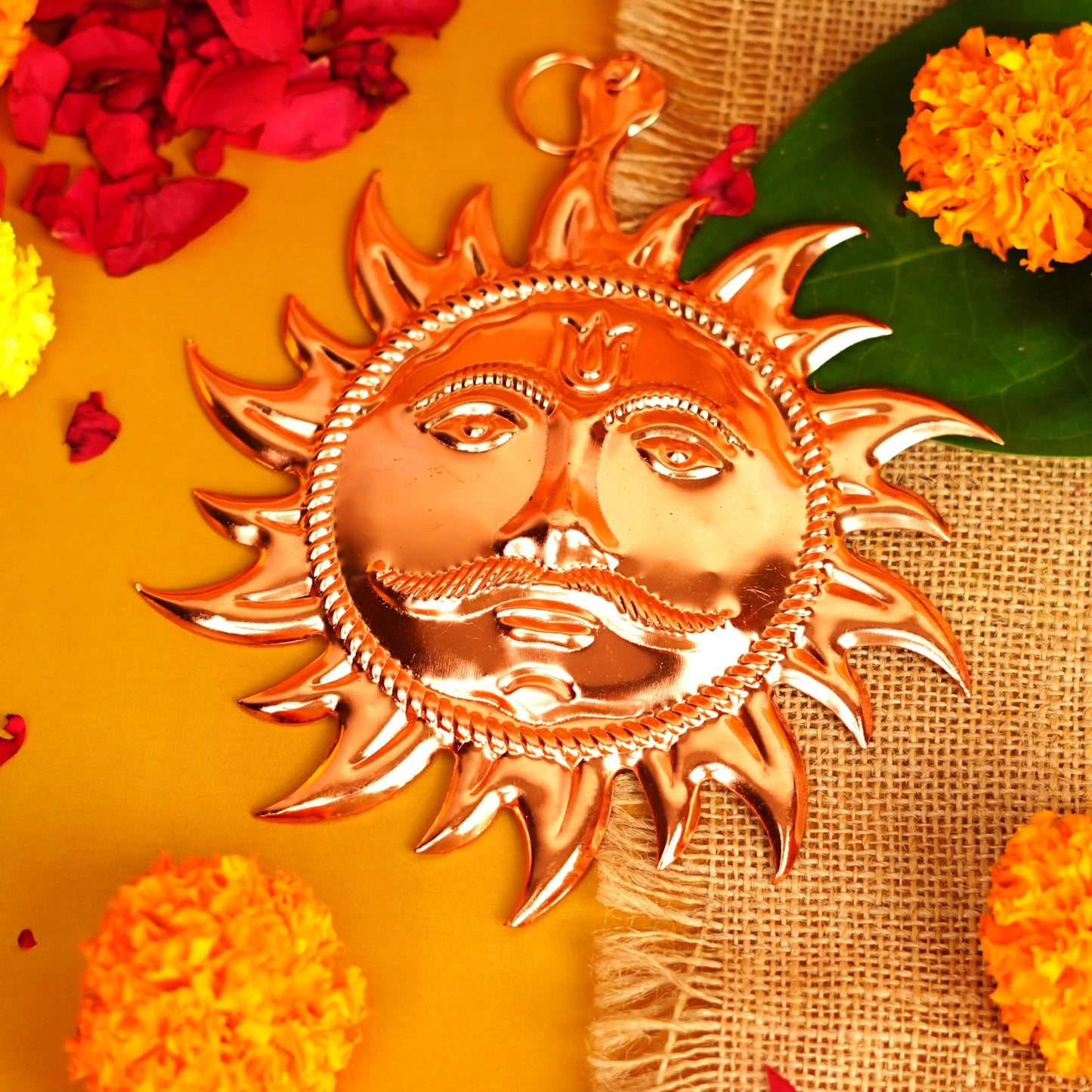 Surya Pratima | Copper Vastu Sun Wall Hanging